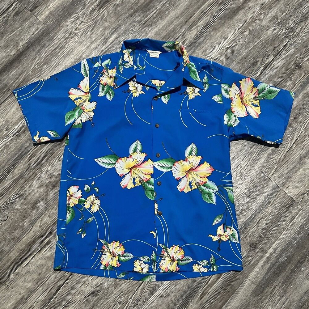 Vintage 70s Made in Hawaii Aloha Shirt L